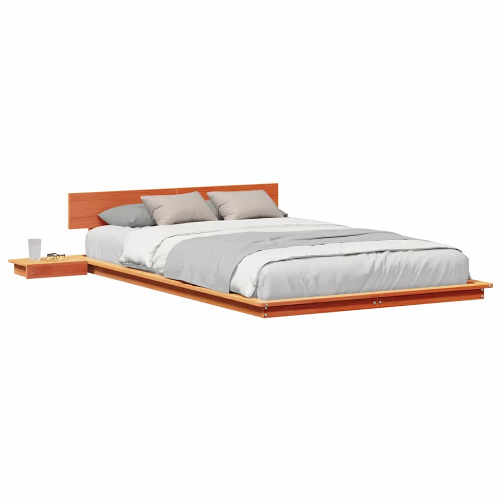 Bettgestell Braun 135 x 190 cm Holz