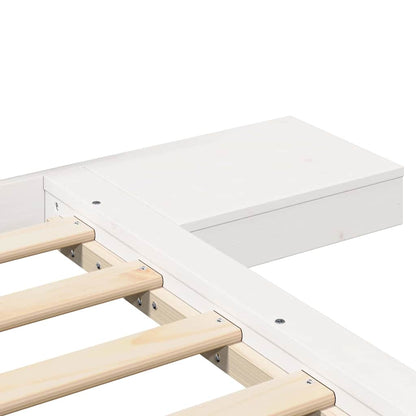 Bettgestell Weiß 90 x 190 cm Holz