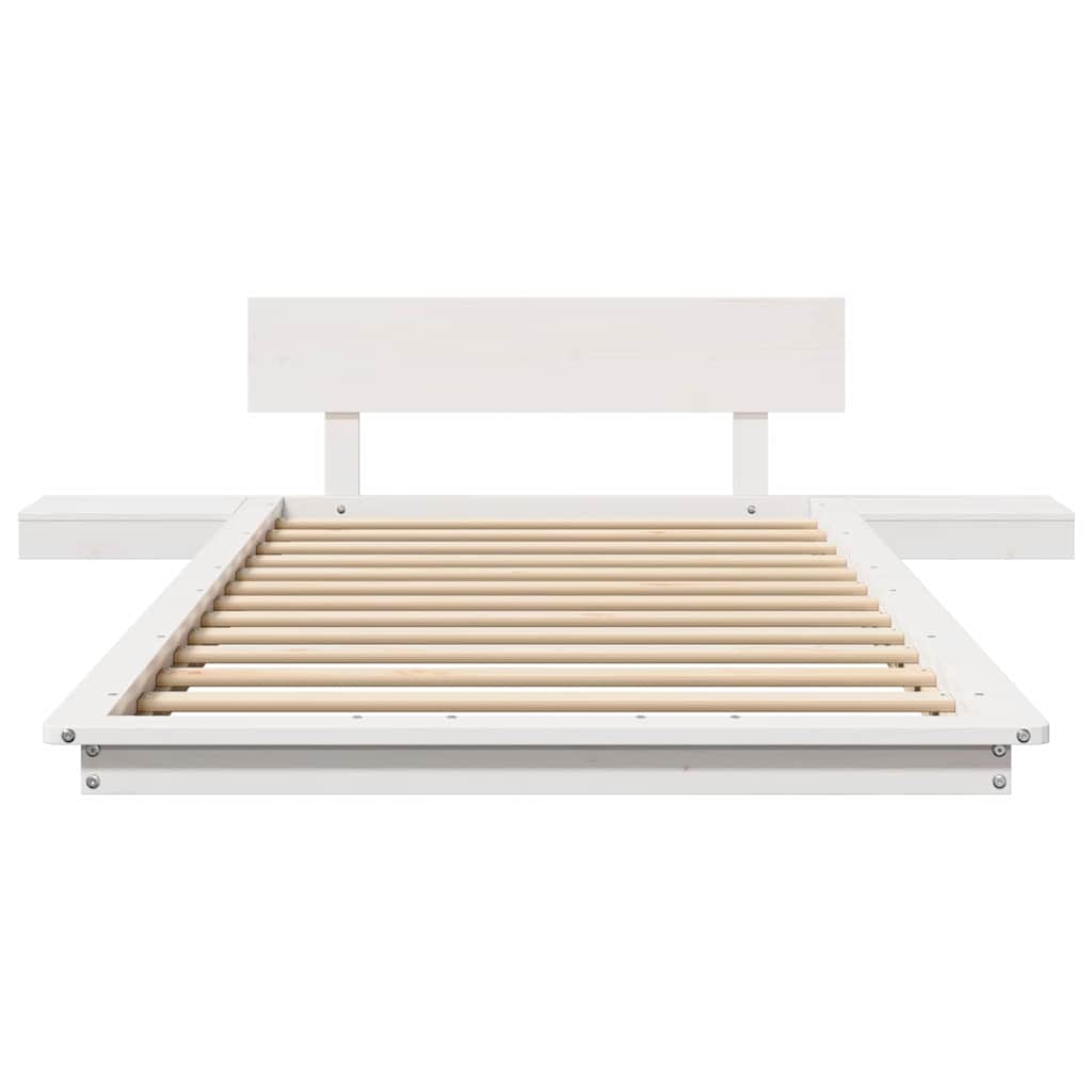 Bettgestell Weiß 90 x 190 cm Holz