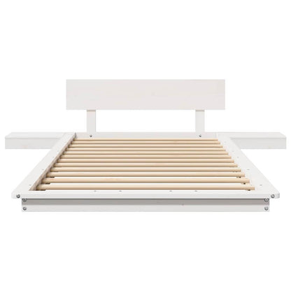 Bettgestell Weiß 90 x 190 cm Holz