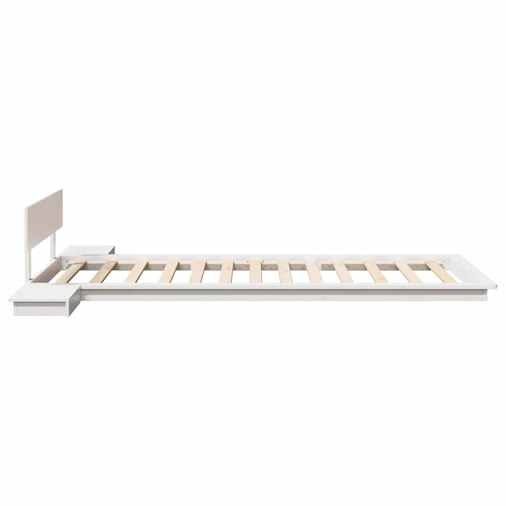 Bettgestell Weiß 90 x 190 cm Holz