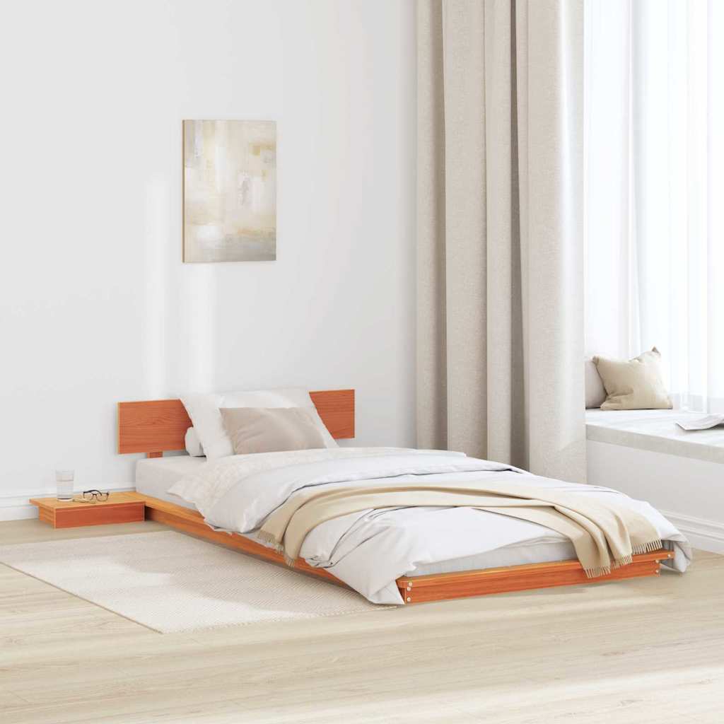 Bettgestell Braun 75 x 190 cm Holz