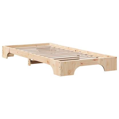 Bettgestell Massives Kiefernholz 100 x 200 cm Massivholz Kiefer
