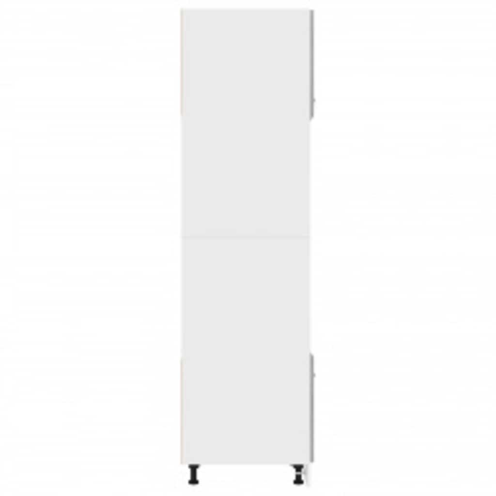 Mikrowellenumbauschrank Lyon Grau Sonoma 60x57x207 cm Holzwerkstoff