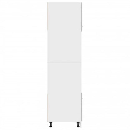 Mikrowellenumbauschrank Lyon Grau Sonoma 60x57x207 cm Holzwerkstoff
