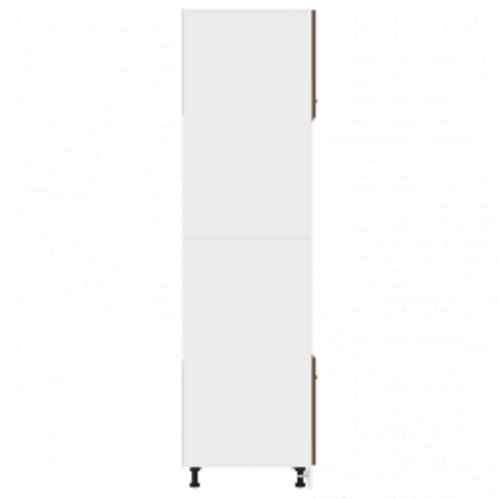 Mikroovnskab Brun Eg Look 60x57x207 cm