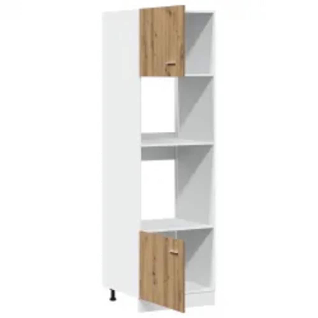 Mikroovnsskab Artisan Eg 60x57x207 cm Træ Materiale