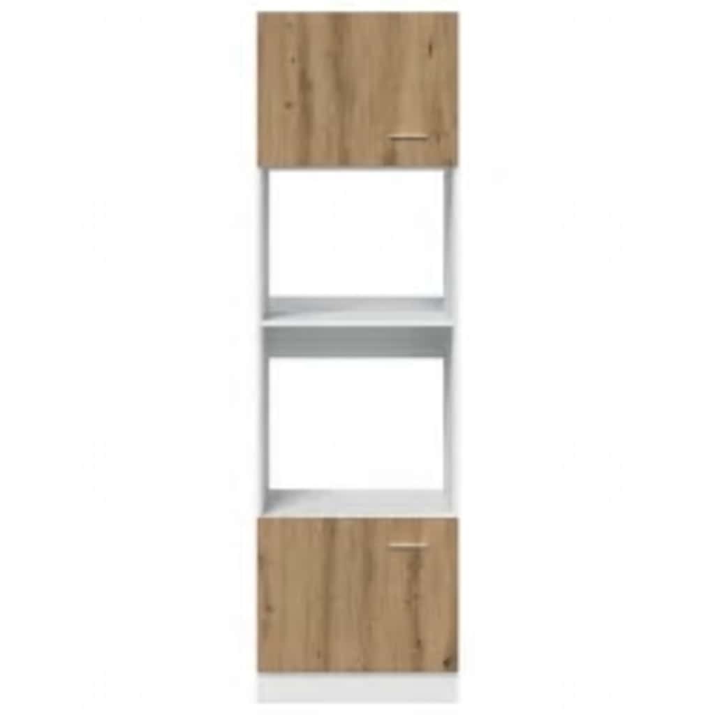 Mikroovnsskab Artisan Eg 60x57x207 cm Træ Materiale