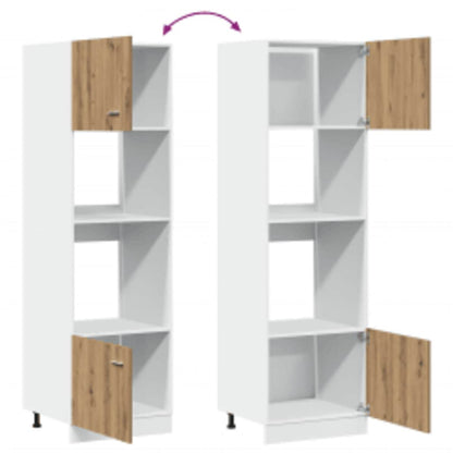 Mikroovnsskab Artisan Eg 60x57x207 cm Træ Materiale