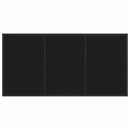 Garten Essgruppe 5 pcs Schwarz Poly Rattan