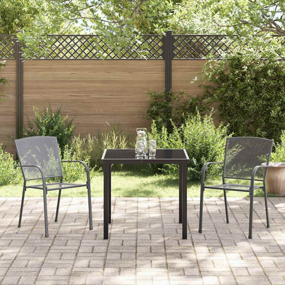 Garten Essgruppe 3 pcs Anthrazit Stahl