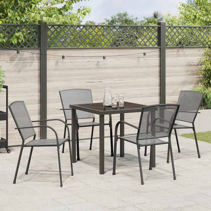 Garten Essgruppe 5 pcs Anthrazit Stahl