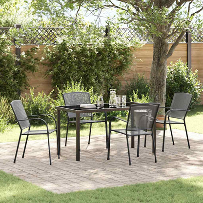 Garten Essgruppe 5 pcs Anthrazit Stahl