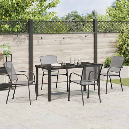 Garten Essgruppe 5 pcs Anthrazit Stahl