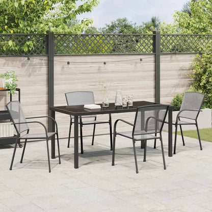 Garten Essgruppe 5 pcs Anthrazit Stahl