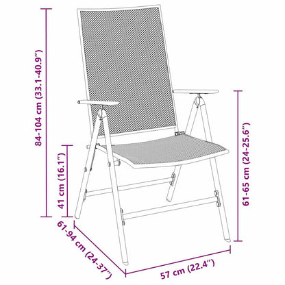 Garten Essgruppe 3 pcs Anthrazit Stahl