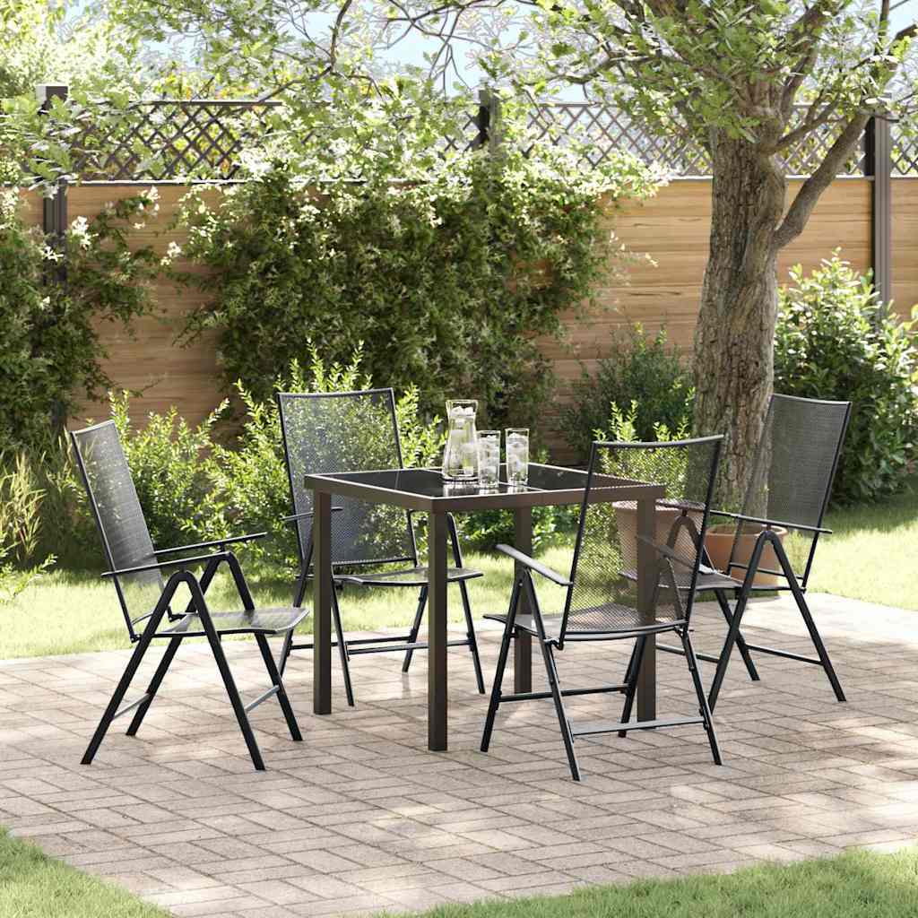 Garten Essgruppe 5 pcs Anthrazit Stahl