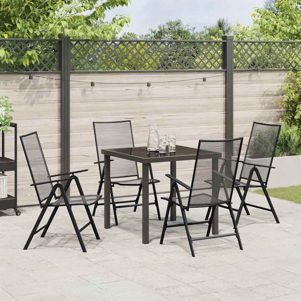 Garten Essgruppe 5 pcs Anthrazit Stahl