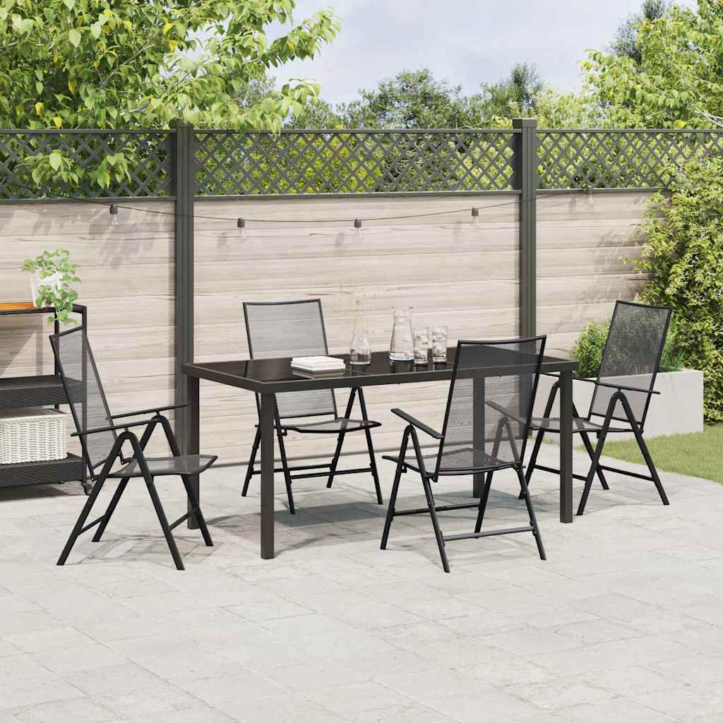 Garten Essgruppe 5 pcs Anthrazit Stahl