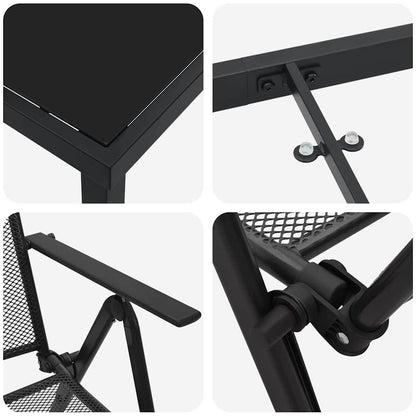 Garten Essgruppe 7 pcs Anthrazit Stahl