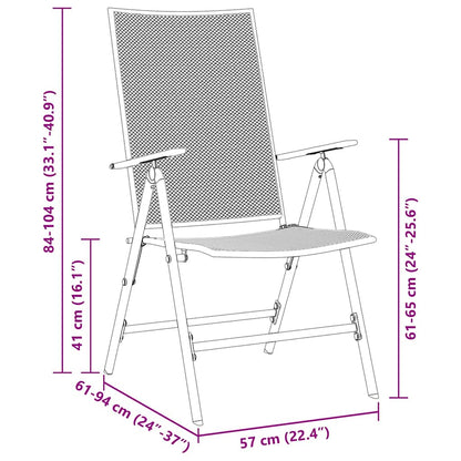 Garten Essgruppe 7 pcs Anthrazit Stahl