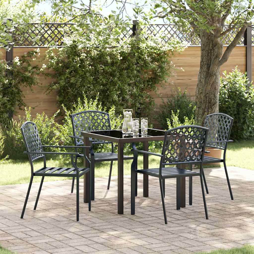 Garten Essgruppe 5 pcs Anthrazit Stahl