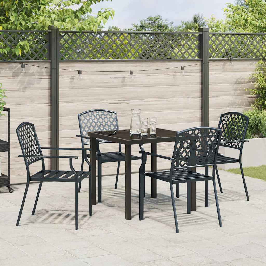 Garten Essgruppe 5 pcs Anthrazit Stahl