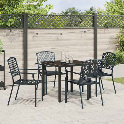 Garten Essgruppe 5 pcs Anthrazit Stahl