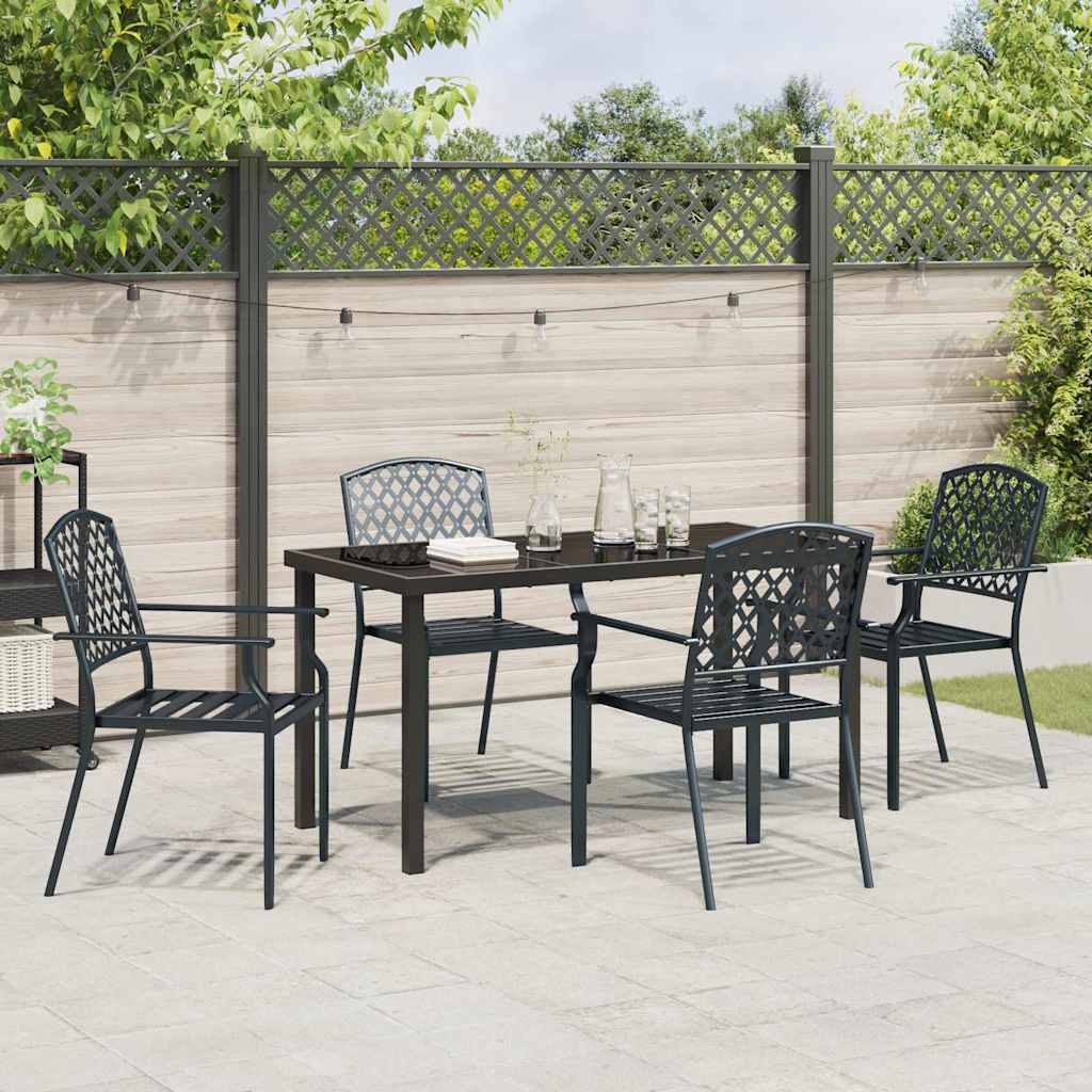 Garten Essgruppe 5 pcs Anthrazit Stahl