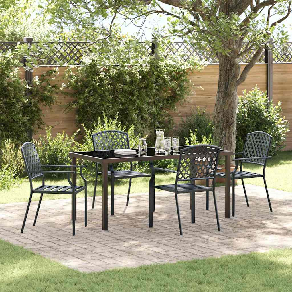 Garten Essgruppe 5 pcs Anthrazit Stahl