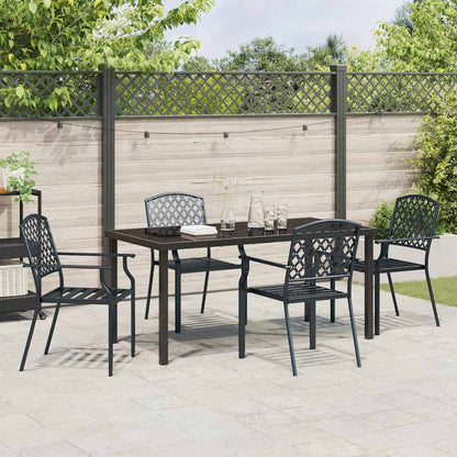 Garten Essgruppe 5 pcs Anthrazit Stahl