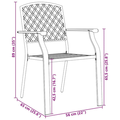 Garten Essgruppe 5 pcs Anthrazit Stahl