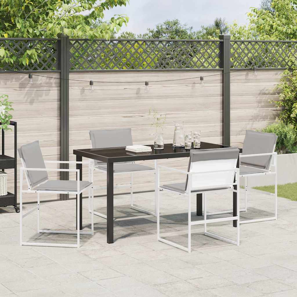 Garten Essgruppe 5 pcs Weiß 140 x 70 x 73 cm