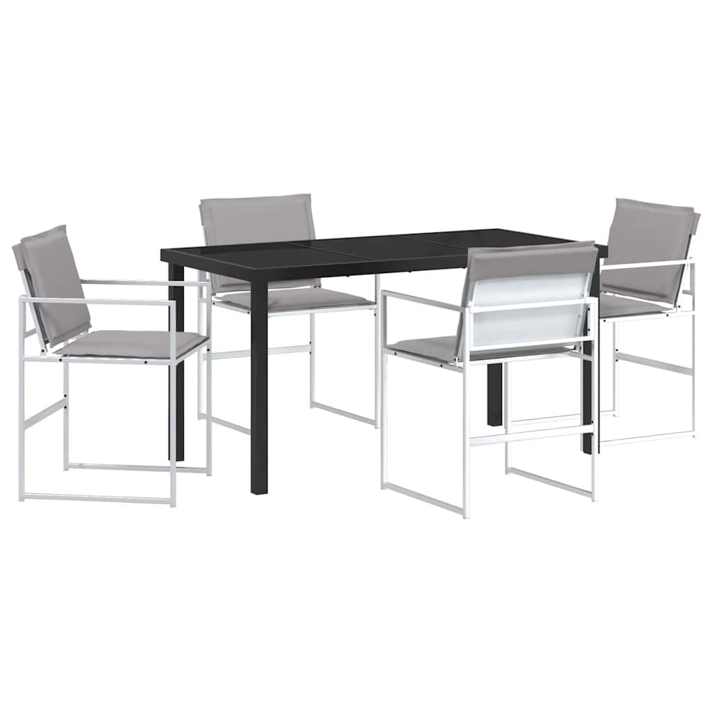 Garten Essgruppe 5 pcs Weiß 140 x 70 x 73 cm