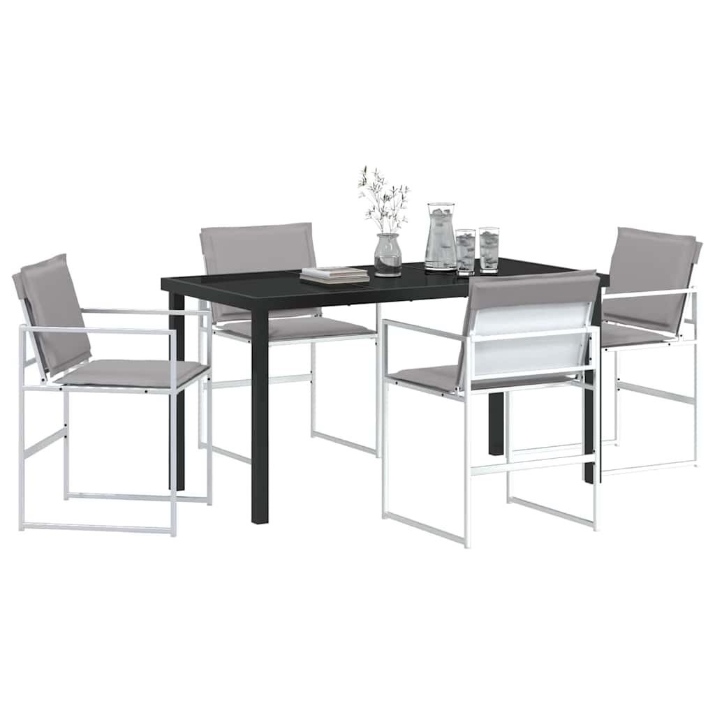Garten Essgruppe 5 pcs Weiß 140 x 70 x 73 cm