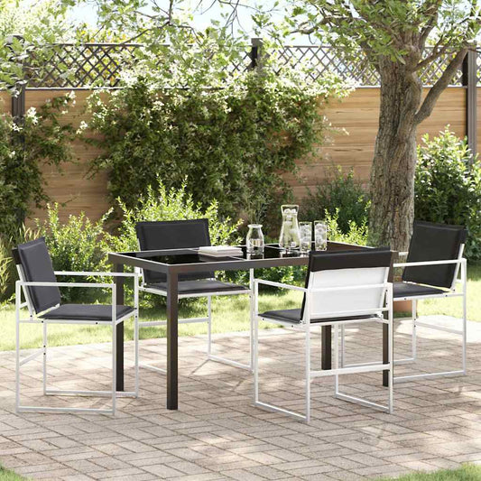 Garten Essgruppe 5 pcs Weiß 140 x 70 x 73 cm
