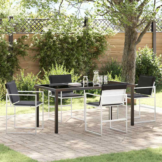 Garten Essgruppe 5 pcs Weiß 160 x 80 x 73 cm