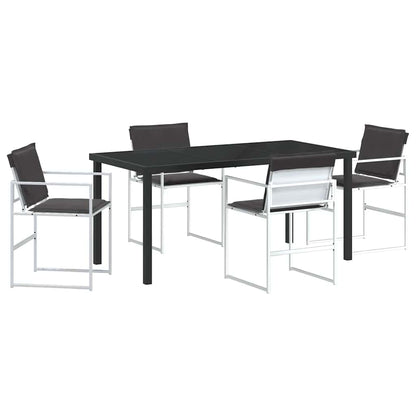 Garten Essgruppe 5 pcs Weiß 160 x 80 x 73 cm