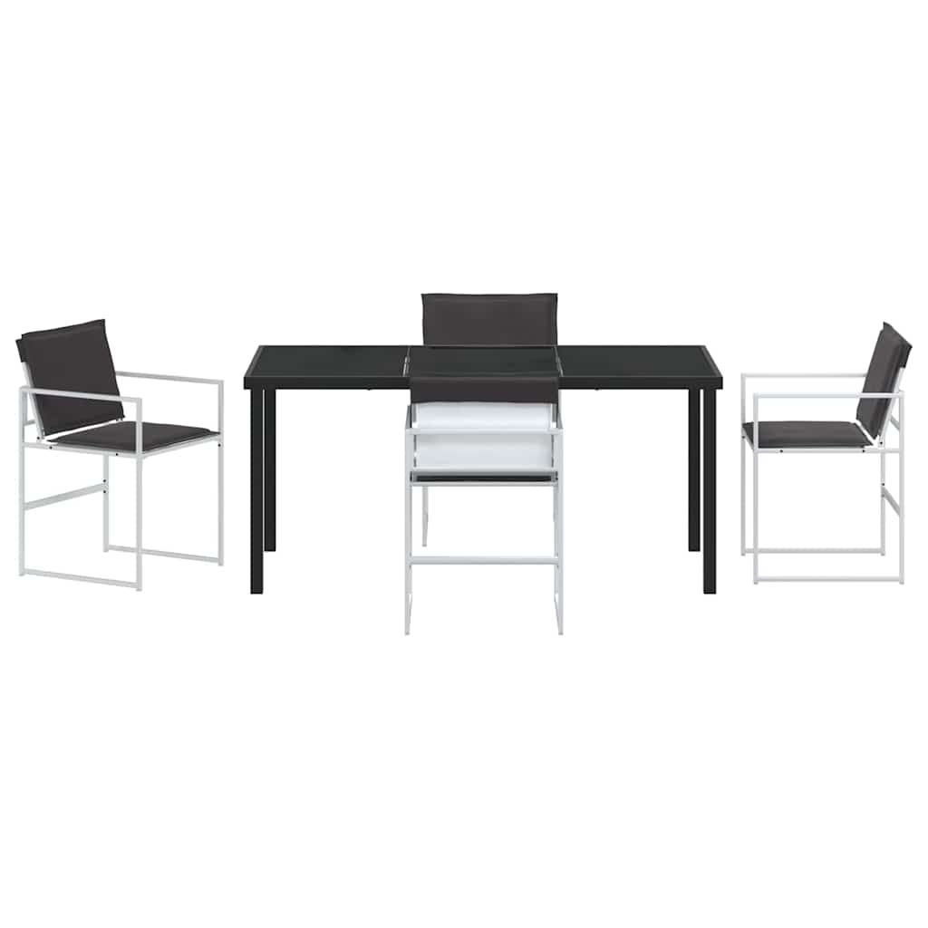 Garten Essgruppe 5 pcs Weiß 160 x 80 x 73 cm