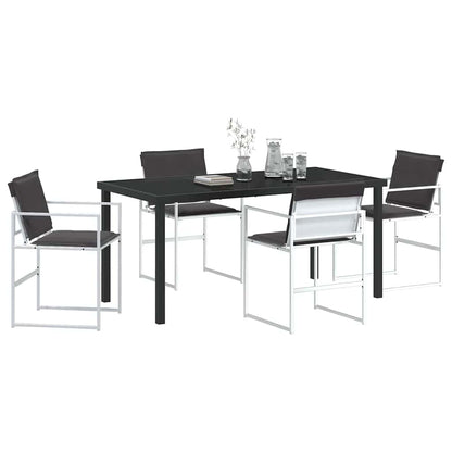 Garten Essgruppe 5 pcs Weiß 160 x 80 x 73 cm