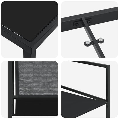 Garten Essgruppe 5 pcs Schwarz