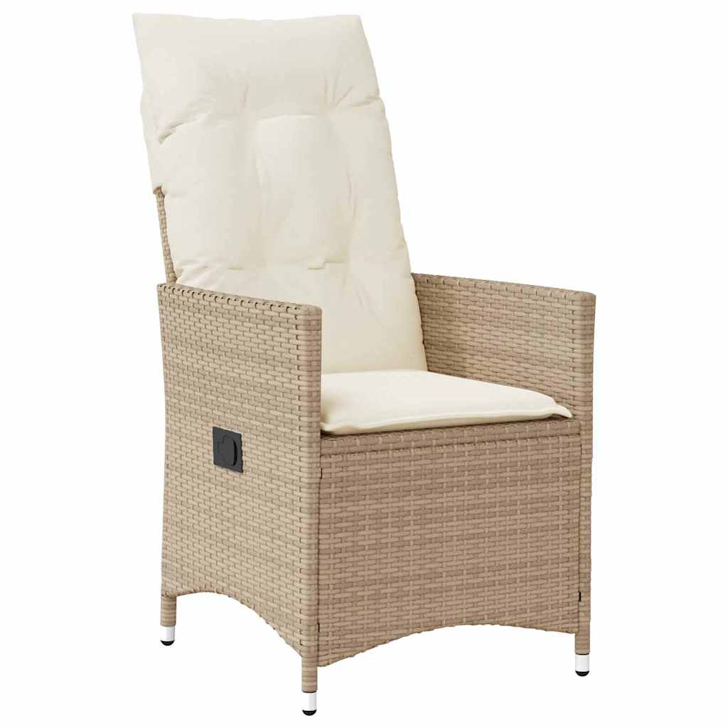Garten Essgruppe mit Kissen 5 pcs Beige Poly Rattan
