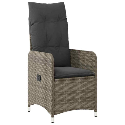 Garten Essgruppe mit Kissen 7 pcs Grau Poly Rattan