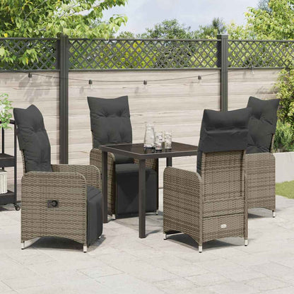 Garten Essgruppe mit Kissen 5 pcs Beige Poly Rattan