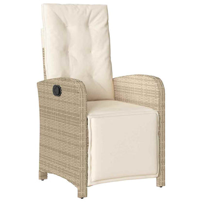 Garten Essgruppe 3 pcs Beige Poly-Rattan