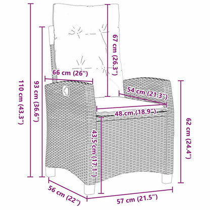 Garten Essgruppe 5 pcs Braun Poly-Rattan
