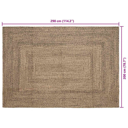 Bereichsteppich Braun 200 x 290 cm Jute