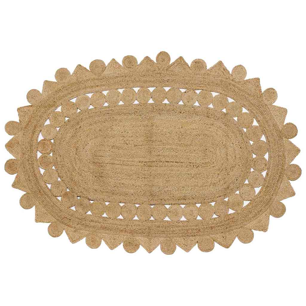 Teppich Braun 152 x 245 cm Jute