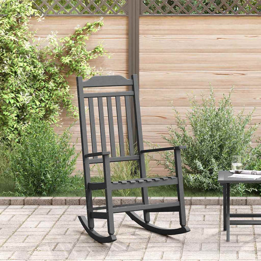 Schaukelstuhl Schwarz 65 x 84 x 114 cm Polyethylen