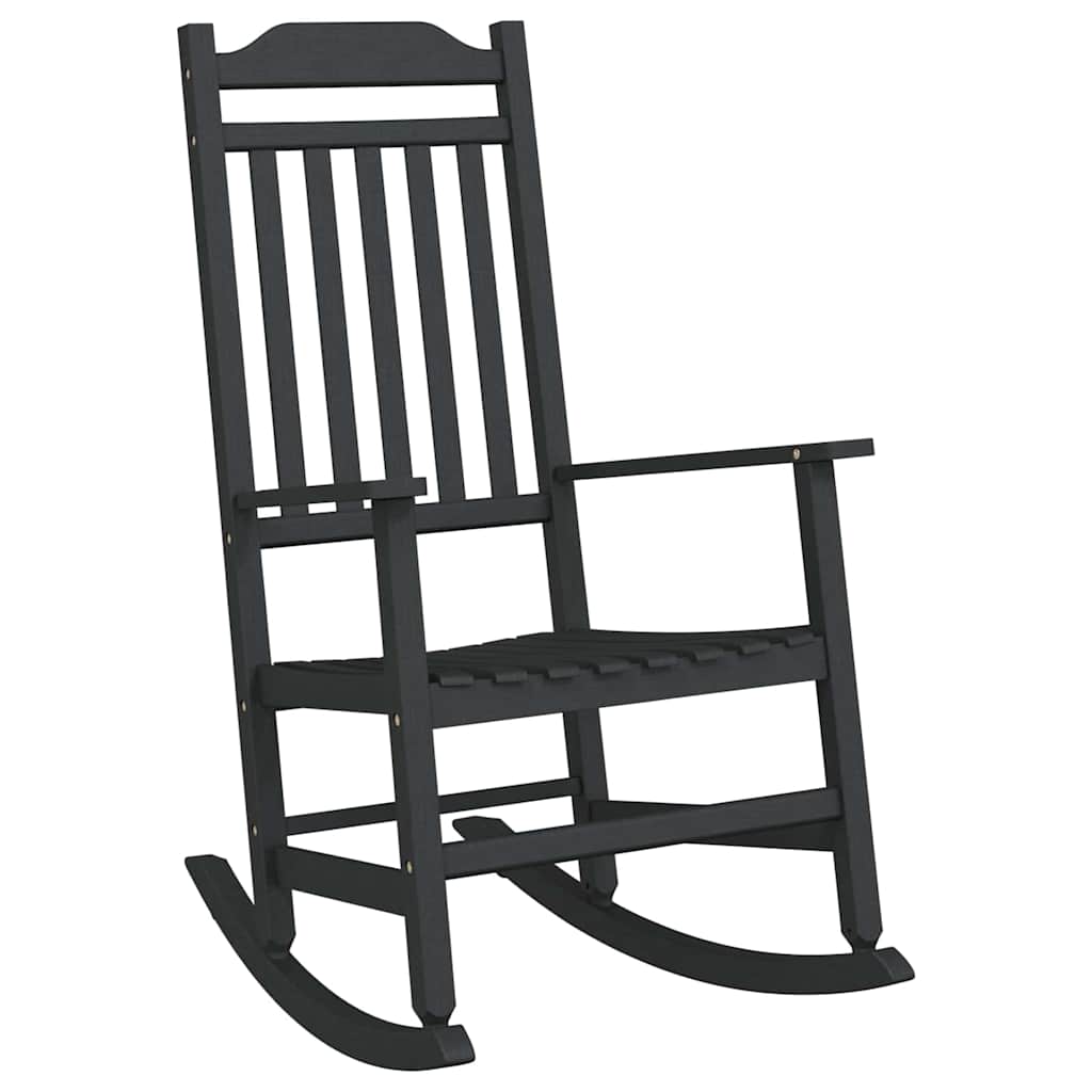 Schaukelstuhl Schwarz 65 x 84 x 114 cm Polyethylen